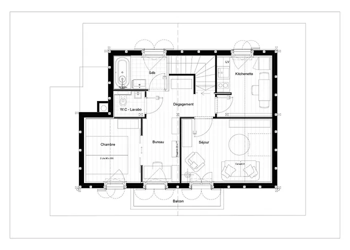 L'adret, 3,5 Pieces Dans Les Combles.